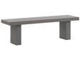 Garden Bench Concrete Grey 40 x 150 x 40 cm 2 Seater Beliani