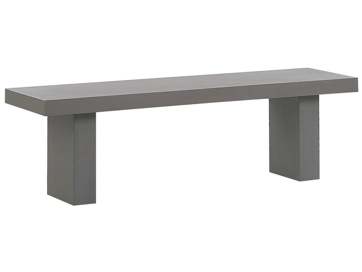 Garden Bench Concrete Grey 40 x 150 x 40 cm 2 Seater Beliani