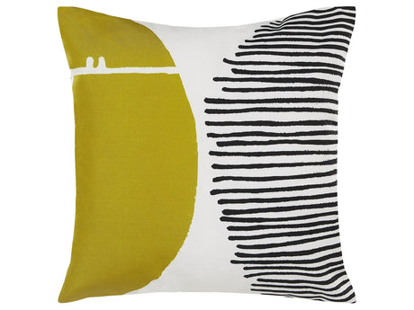 Outdoor Cushion Multicolour 45 x 45 cm Garden Decorative Abstract Pattern  Beliani