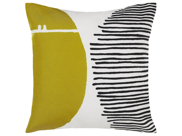 Outdoor Cushion Multicolour 45 x 45 cm Garden Decorative Abstract Pattern  Beliani