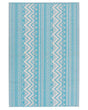 Outdoor Rug Mat Turquoise Synthetic 120 x 180 cm Eco Friendly Scandinavian Modern Minimalist Beliani