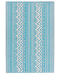 Outdoor Rug Mat Turquoise Synthetic 120 x 180 cm Eco Friendly Scandinavian Modern Minimalist Beliani