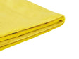 Bed Frame Cover Yellow Velvet for Bed 160 x 200 cm Removable Washable Beliani