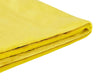 Bed Frame Cover Yellow Velvet for Bed 160 x 200 cm Removable Washable Beliani