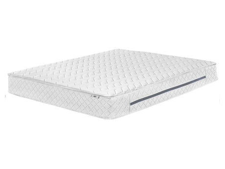 Pocket Spring Mattress Firm White 140 x 200 cm Polyester with Cooling Memory Foam with Zip Beliani