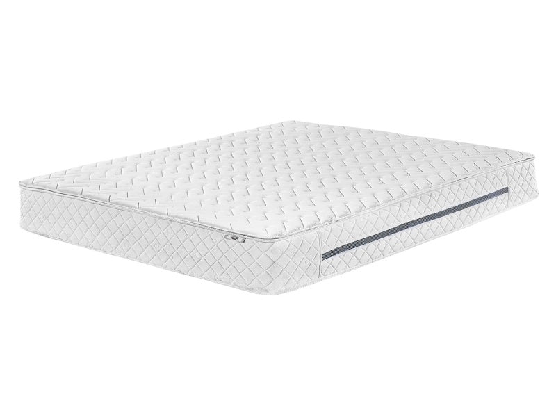 Pocket Spring Mattress Medium White 140 x 200 cm Polyester with Cooling Memory Foam with Zip Beliani