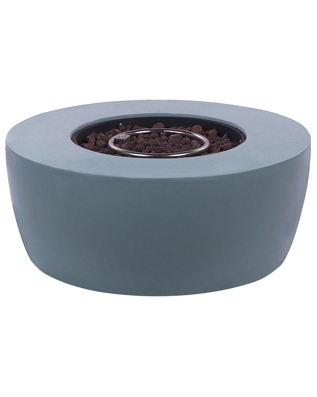 Fire Pit Grey 92 x 92 x 38 cm Propane Patio Heater Bowl Beliani