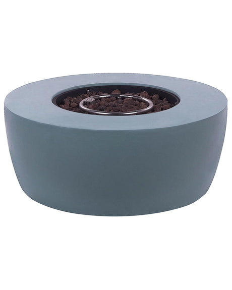 Fire Pit Grey 92 x 92 x 38 cm Propane Patio Heater Bowl Beliani