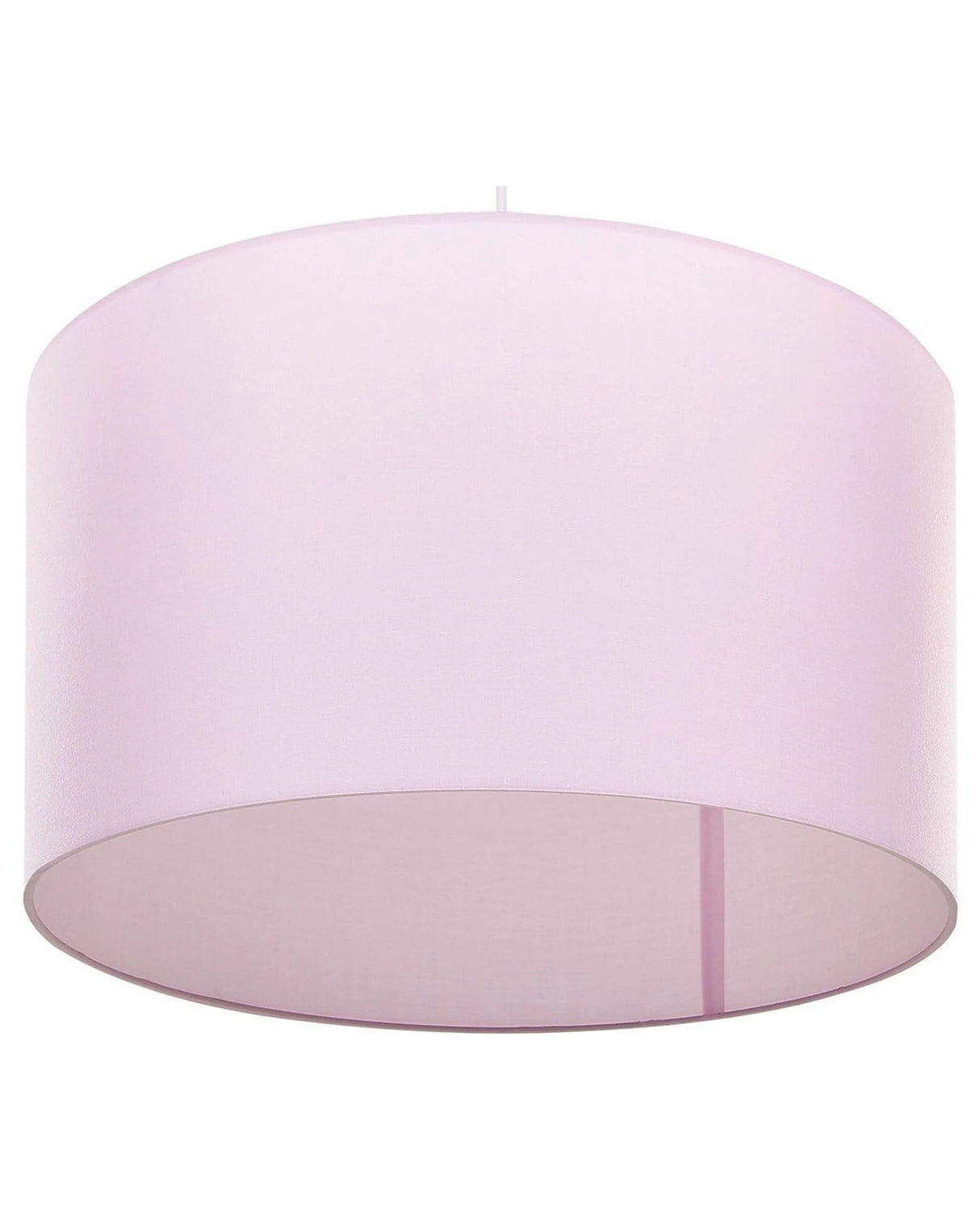 Pendant Lamp Chic Pink Fabric Drum Shade Ceiling 1-Light  Beliani