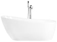 Freestanding Bath White Sanitary Acrylic 170 x 78 cm Oval  Design Beliani