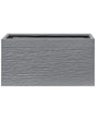 Plant Pot Grey Fibre Clay 60 x 29 x 30 cm Indoor Outdoor Rectangular Planter Beliani