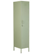 Storage Cabinet Green Metal Locker with 5 Shelves and Rail Modern Home Office Beliani
