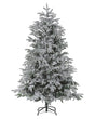 Artificial Christmas Tree White PVC Metal Base 180 cm Snowed Scandinavian Style Beliani