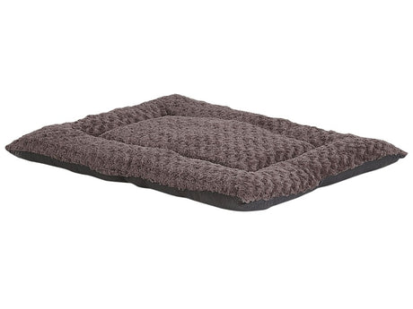 Pet Bed Brown Polyester Rectangular Dog Cat Soft Beliani