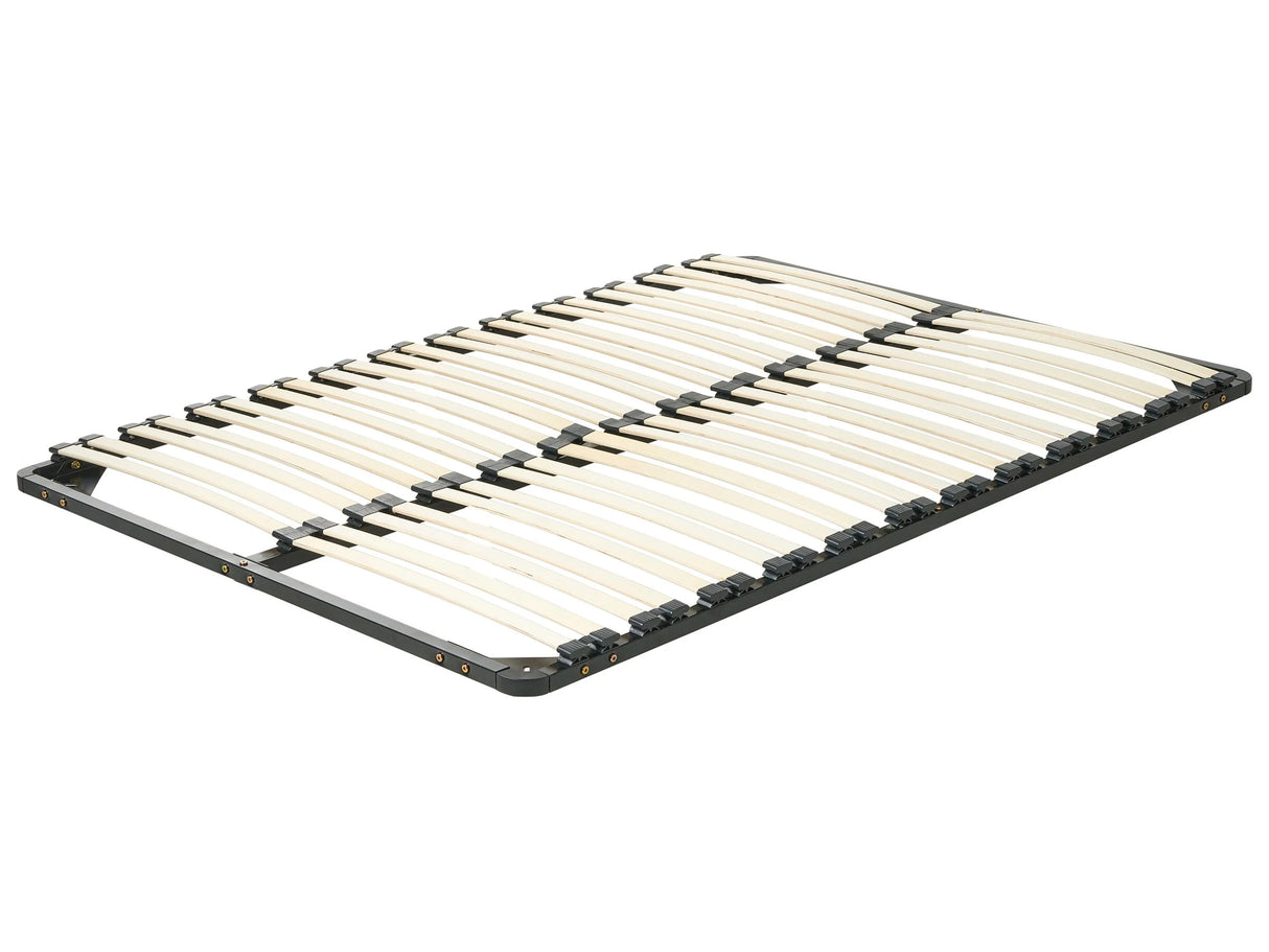 Slatted Bed Base Poplar EU Double 4ft6 Frame Bed Base Beliani