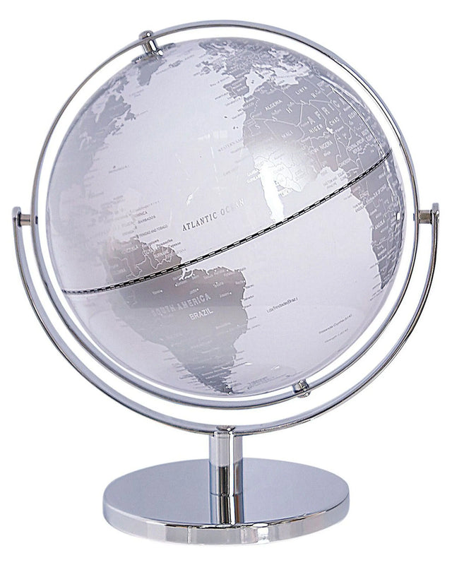 Decorative Globe Silver 22 cm Modern Traditional Beliani