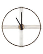 Wall Clock Gold Iron Frame Minimalist Design No Numbers Round 64 cm Beliani