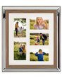 Photo Frame Dark Wood 49 x 44 cm for 5 Pictures 10 x 15 cm Collage Aperture Beliani