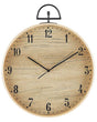 Wall Clock MDF Light Wood Vintage Design Wood Effect Round 40 cm Beliani