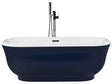 Freestanding Bath Blue Sanitary Acrylic Oval Single 170 x 77 cm Modern Design Beliani