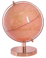 Decorative Globe Pink 20 cm Modern Beliani