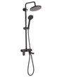 Mixer Shower Set  Black Brass with Rain Function Matt  Finish Glamour Modern Beliani