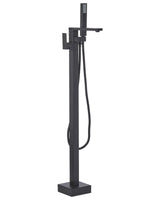 Freestanding Bath Mixer Tap Black Faucet Shower Kit Floor Mounted Beliani