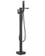 Freestanding Bath Mixer Tap Black Faucet Shower Kit Floor Mounted Beliani