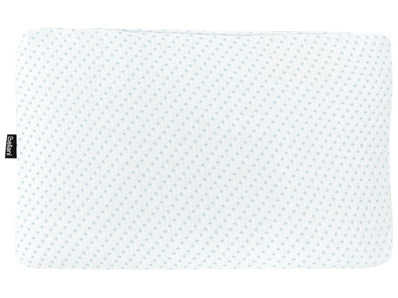 Memory Foam Pillow White Polyester Fabric Neck Support Orthopaedic Anti-allergy 55 x 35 cm Beliani