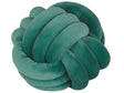 Decorative Cushion Bottle Green Velvet Knot Pillow 30 x 30 cm Decor Accessories Beliani