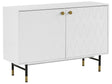 Sideboard White 2 Door Cabinet Storage Modern Minimalist Beliani