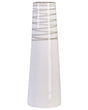 Decorative Vase White Terracotta Elegant Modern Beliani