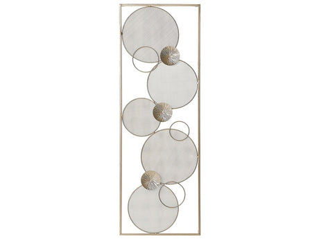 Wall Decor Gold Metal Wall Art Modern Style Beliani