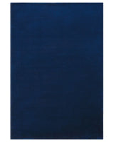 Rug Navy Blue Viscose 160 x 230 cm Hand Tufted Low Pile Modern Beliani