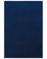 Rug Navy Blue Viscose 140 x 200 cm Hand Tufted Low Pile Modern Beliani