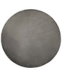 Rug Dark Grey Viscose Round 140 cm Hand Tufted Low Pile Modern Beliani