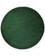Rug Emerald Green Viscose Round 140 cm Hand Tufted Low Pile Modern Beliani
