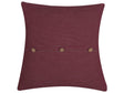 Decorative Cushion Red Striped Buttons Square 45 x 45 cm Modern Décor Campanula Beliani