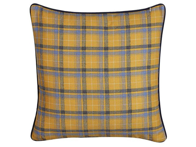 Decorative Cushion Multicolour Chequered Pattern 45 x 45 cm Modern Décor Accessories Beliani