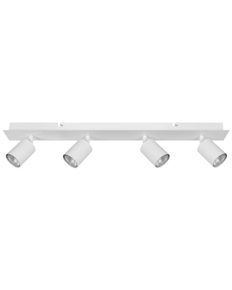 Ceiling Lamp White Metal 4 Light Shades Adjustable Lights Modern Industrial Design Matt Colour Beliani