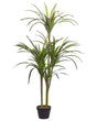 Artificial Potted Dracaena Green Synthetic Material 147 cm Decorative Indoor Accessory Beliani