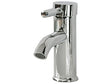 Basin Tap Silver Chromed Metal Modern Bathroom Single Lever Faucet Beliani