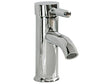 Basin Tap Silver Chromed Metal Modern Bathroom Single Lever Faucet Beliani