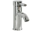 Basin Tap Silver Chromed Metal Modern Bathroom Single Lever Faucet Beliani