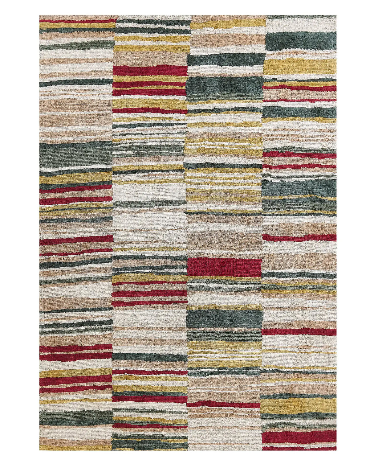 Area Rug Multicolour 140 x 200 cm Flat Weave Beliani