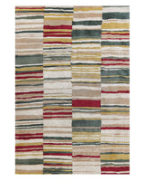 Area Rug Multicolour 140 x 200 cm Flat Weave Beliani