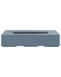 Fire Pit Grey 143 x 71 cm Propane Patio Heater Rectangular Beliani