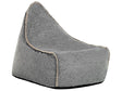 Bean Bag Grey Linen Fabric Teardrop Shape Modern Beliani
