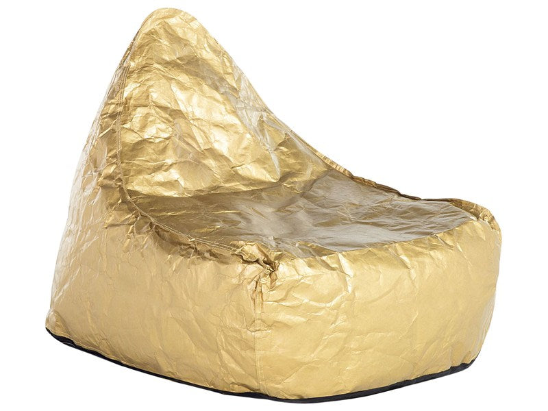 Teardrop Drop Bean Bag Chair Beanbag Gold Gaming Chair Modern Beliani