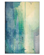 Area Rug Multicolour Fabric 140 x 200 cm Abstract Watercolour Paint Modern Beliani